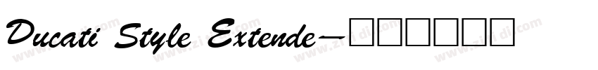 Ducati Style Extende字体转换